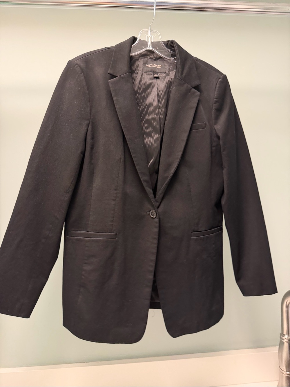 Banana Republic Black Women's Single-Button Blazer
